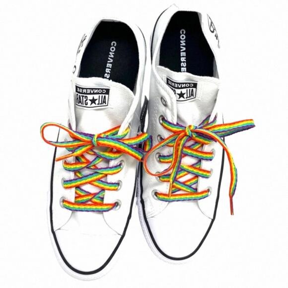 Converse Ctas OX Low Wedding White Canvas Women's Multi 171213C- Custom Sneakers - Picture 6 of 11